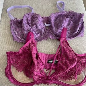 Adore Me | 2 Lacey Bras 42DDD (42F)
